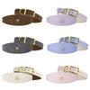Custom Pet Leather Collar with Rhinestone Flower Heart Star Rivets Studded Dog Collar Adjustable Luxury Pet Accessories