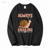 Always Snailing It T Shirt Shelled Gastropod Land Snail Slug For Lover Owner Long Or Short Sleeves Vintage Washed Graphic