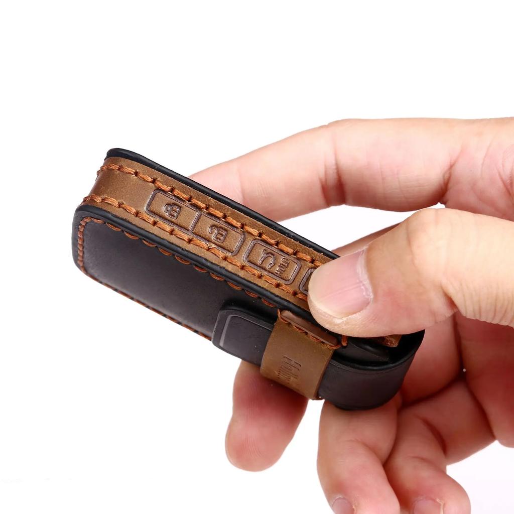 2/3/4 Bottons Genuine Leather Auto Key Fob Case Cover Fit For Mazda 3 Alexa Cx-30 Cx30 Cx5 Cx-5 Cx8 Cx9 Cx4 Auto Accessories