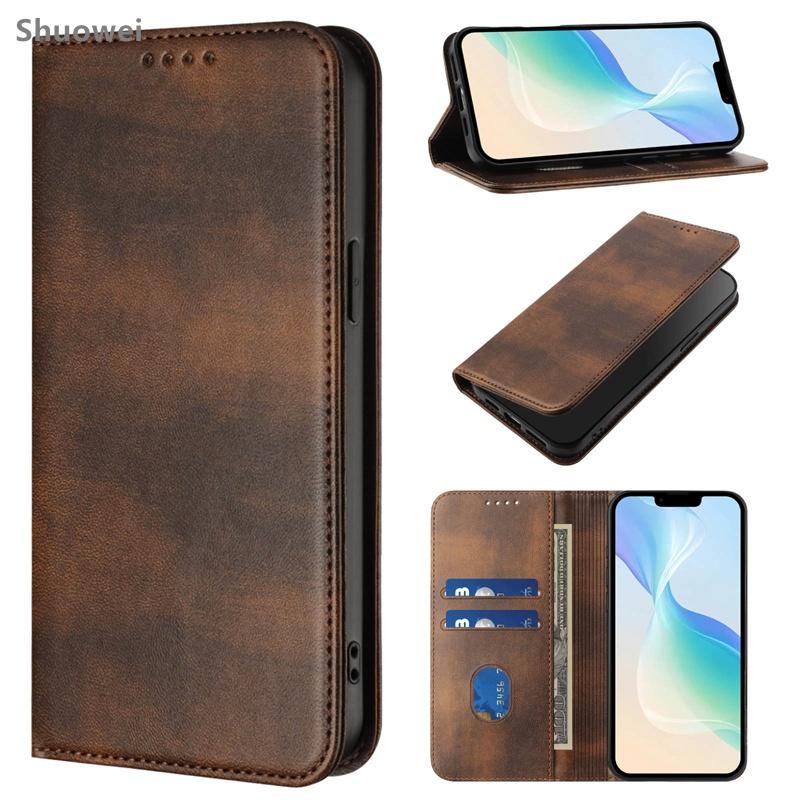 Casing For Infinix Hot 8 9 10 10i 10S 10T 40 Lite 11 Play Pro 4G Slim Wallet Leather Card Slot Flip Cover Case
