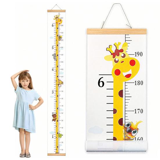 Hanging Kids Growth Chart Precise Scale Children Room Nursery Bedroom