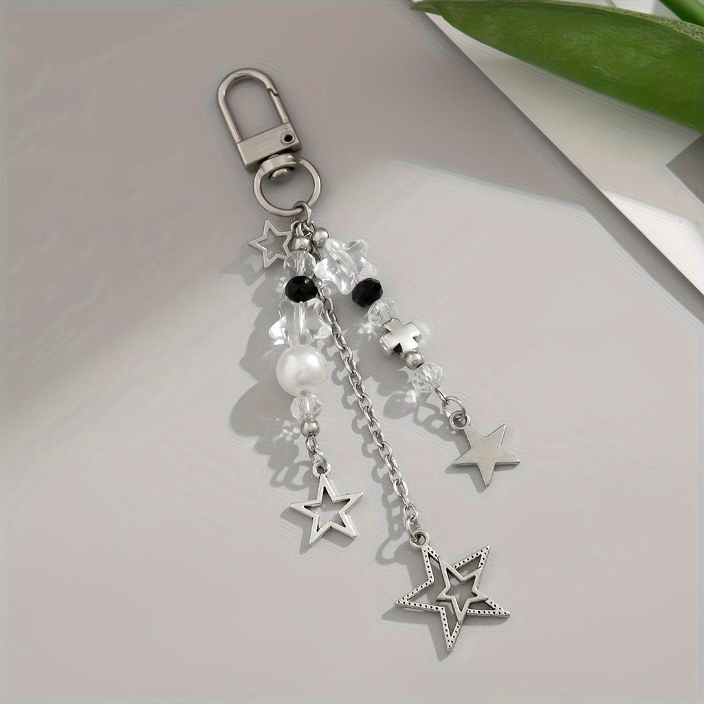 Trendy Punk Star Keychain - Ladies' Bag And Phone Accessory - The Perfect Gift For A Friend