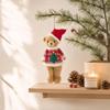 Cross-Border Christmas Decoration: Plush Teddy Bear Figurine Pendants and Ornaments