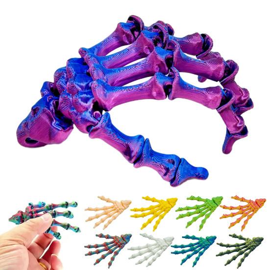 Ghost Hand Decoration Realistic 3D Printed Skeleton Hand Model Haunted House Ornament DIY Project Accent