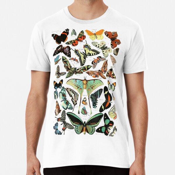 

botanical butterflies pattern S to 5XL Made in the AU/USA T-Shirt M