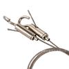 Stainless Steel Wire Rope with Adjustable Safety Hook and Aluminum Sleeve for Advertising Board Lighting and Slinging