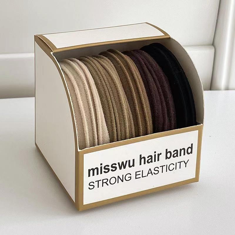 Candy Color Elastic Hair Bands for Women's High Elastic Hair Circle Rope Hair Accessories Headwear Headdress
