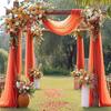 3Pack Set Wedding Arch Drape Fabric Sheer Chiffon Tulle Curtain Draping Backdrop Party Supplies Home Drapery Ceremony Decoration