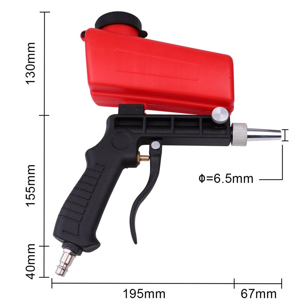 Factory Spot Portable Gravity Sandblasting Gun Air Tools Professional Adjustable Small Sandblasting Gun