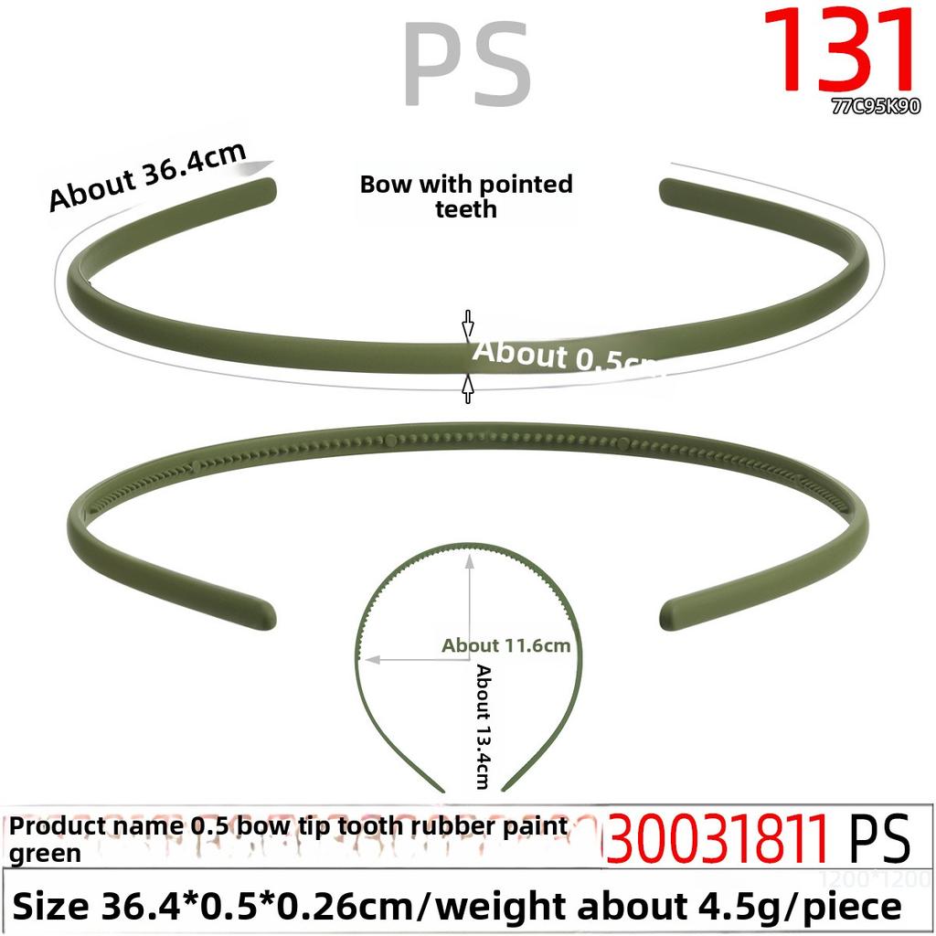 Rubber Paint Hair Band Toothed Hair Band Spray Paint Headband Children's Hair Clip
