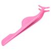 Stainless Steel False Eyelashes Auxiliary Clip Applicator False Eyelash Applicator ToolRose Red