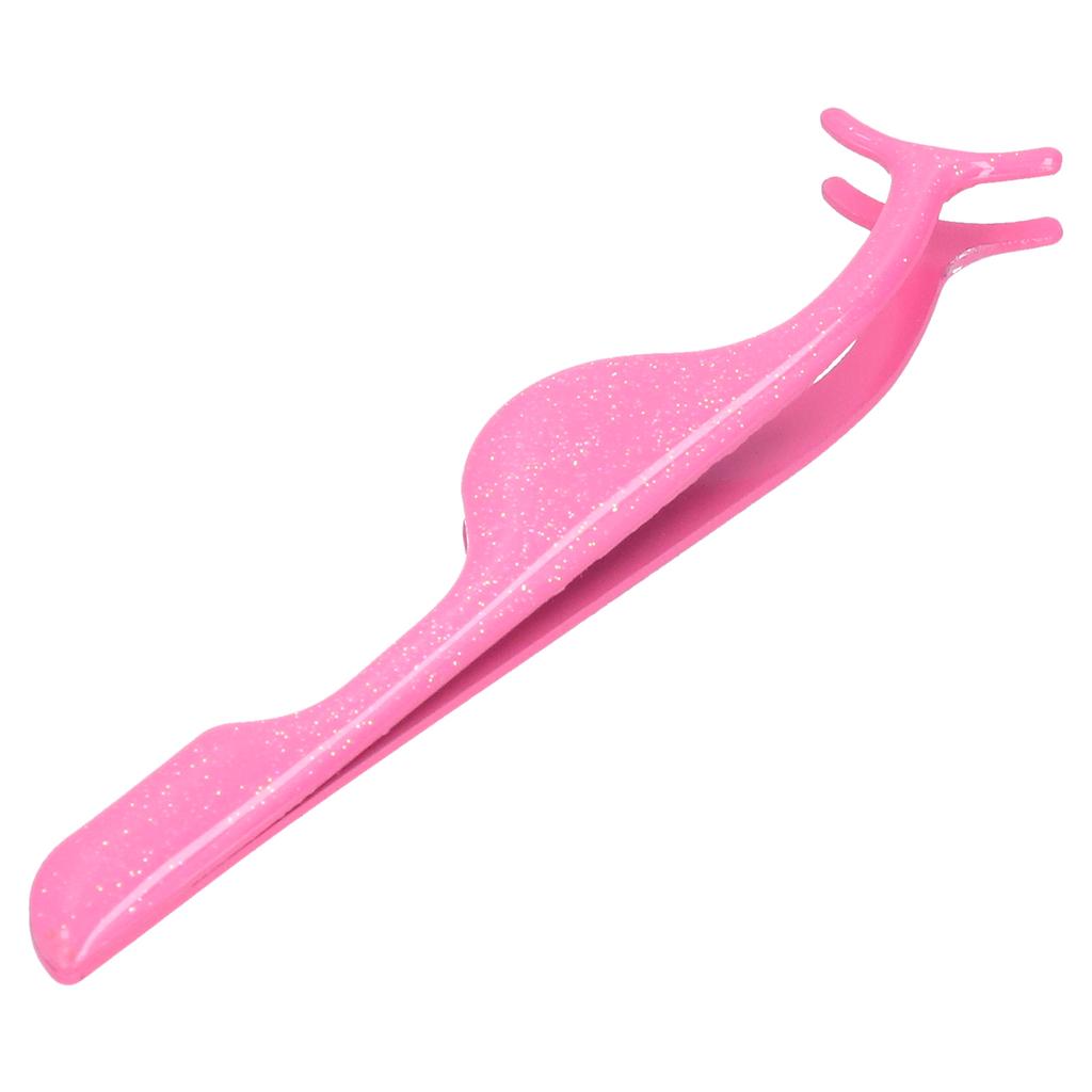 Stainless Steel False Eyelashes Auxiliary Clip Applicator False Eyelash Applicator ToolRose Red