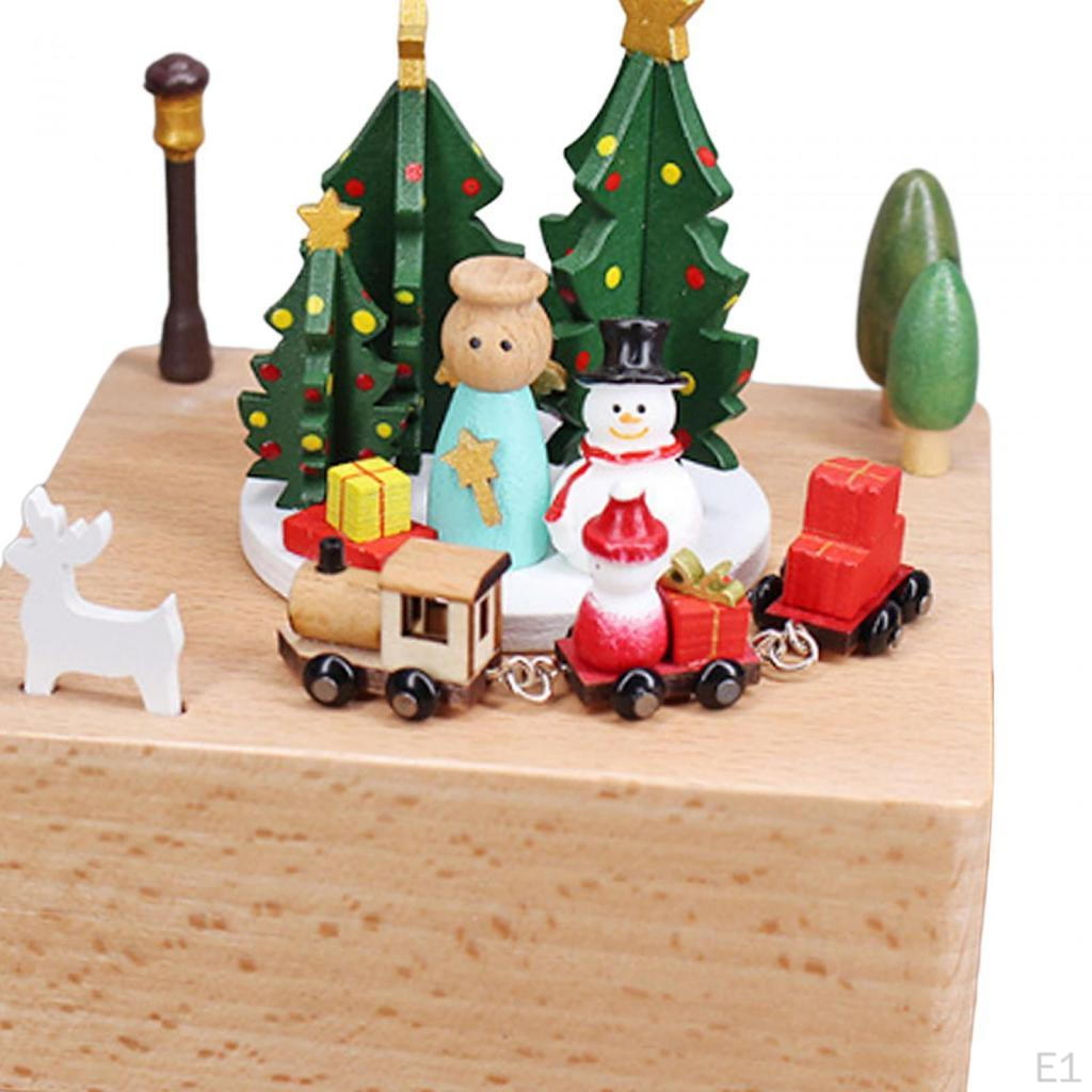 Rotierende Spieluhr, kreative weihnachtliche Verzierung für den Geburtstags-Desktop