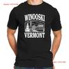 Winooski Vermont Cotton T Shirt Iconic Tree All Vintage Casual Top For Everyday Wear Stretched Soft Homme Streetwear