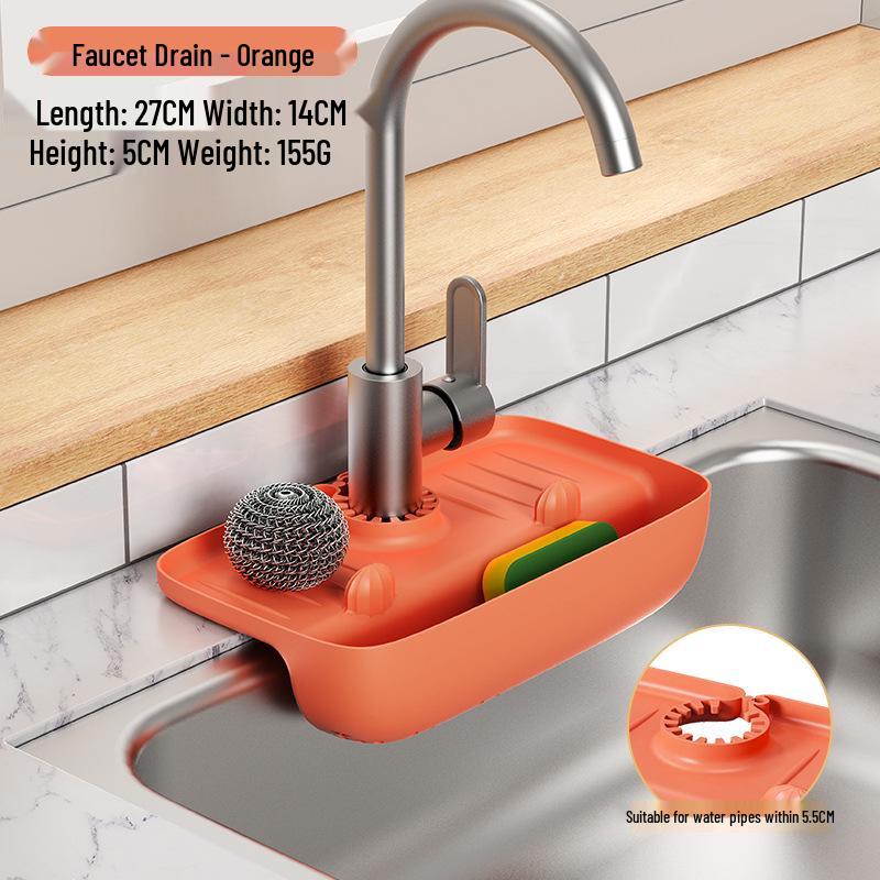 

Оригинальная подставка для хранения на кухне для губок и тряпок Faucet Drain Rack