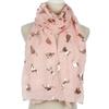 with Frayed Hem Animal Scarf Soft Shawl Wrap New Design Cat Print Scarf