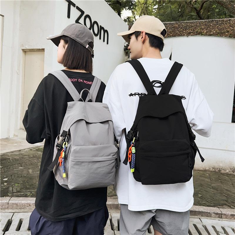Schoolbag trendy brand pleated backpack women's 1011 new lightweight fashion schoolbag large capacity leisure travel backpack men
