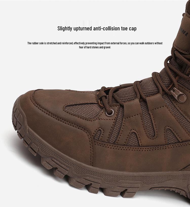 Men's Large Combat and Hiking High-Top Boots