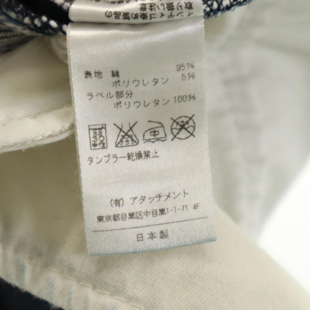 ATTACHMENT made in Japan Skinny denim pants 1 Indigo jeans Men's Used