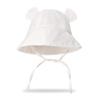 Summer Baby Comfortable Solid Color Little Hat Baby Pure Cotton Bear Ear Fisherman Hat Children Sunshade Hat
