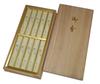 Shorindo Incense Sticks, 10 Tea Flowers, Paulownia Wood Box