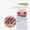 Customizable PVC LOTO Safety Tag for Lockout/Tagout Procedures