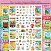 8/16sheets Outdoor Bottle World Make a Face Puzzle Stickers Insect Animal Cartoon Decals DIY Assemble Jigsaw Sticker Sticker Toy