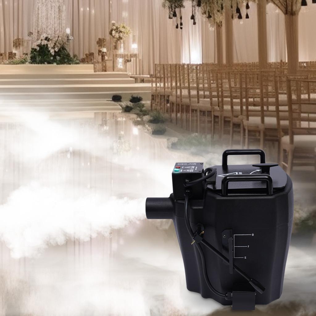 3500W DJ Stage Effect Dry Ice Machine Portable Performance Event Smoke Machine Wedding Party Low Smoke Machine