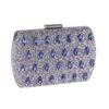 New 2025 Diamond Evening Party Bags Banquet Dress Ladies Handbags Blue Luxury Purses For Women Silver Clutch