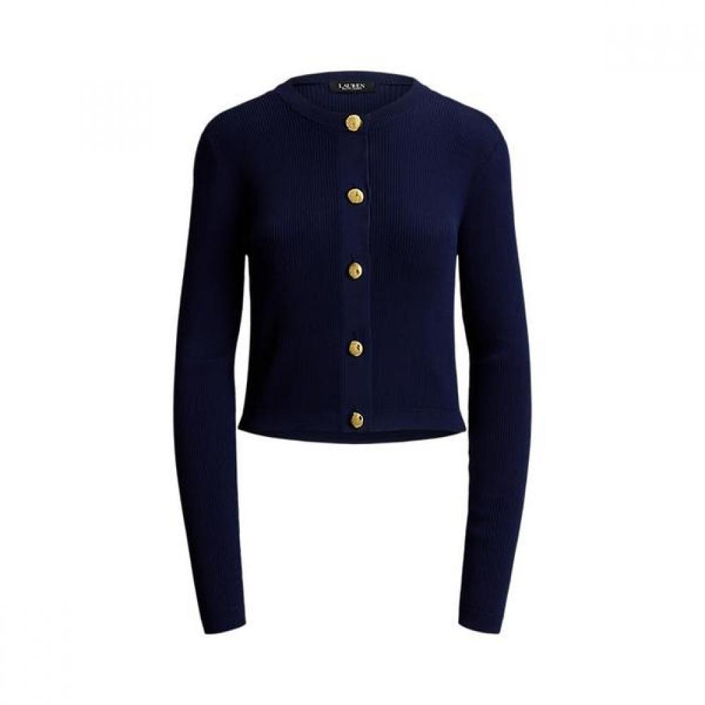 Lauren Ralph Lauren Knit Crewneck Cardigan Wmlrswes6820895410 XS