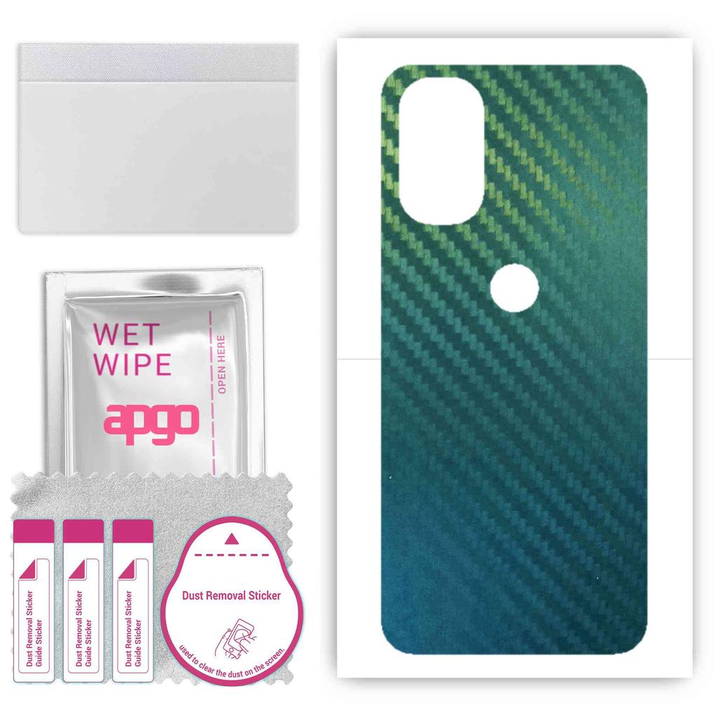 apgo Adesivo Protettivo Skin per il retro compatibile con Motorola Moto G31, Pellicola Wrap, Pellicola, Vinile - Motivo Carbonio Camaleonte CAKA1