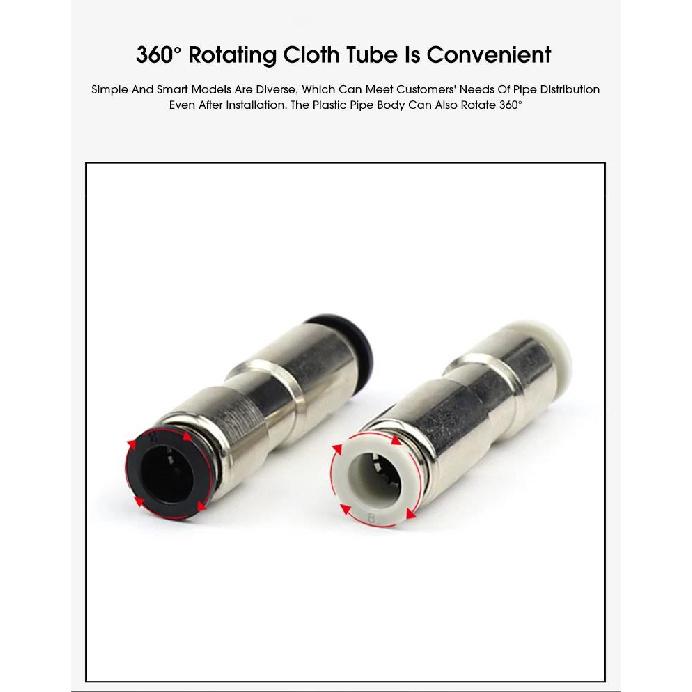Pneumatic One-way Non Return Check Valve Original Replacement Straight Control CVPU AKH Non Return Plastic Check Car Pressure Regulators 5