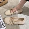 Soft-soled Casual Evening Shoes Autumn New Retro Outer Wear Soft Leather Shallow Mouth Doudou Single Shoes