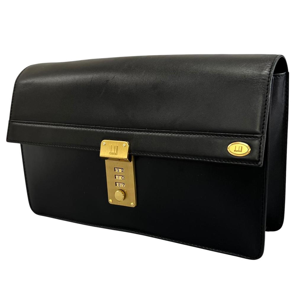 Dunhill Clutch Bag Black Mens Used