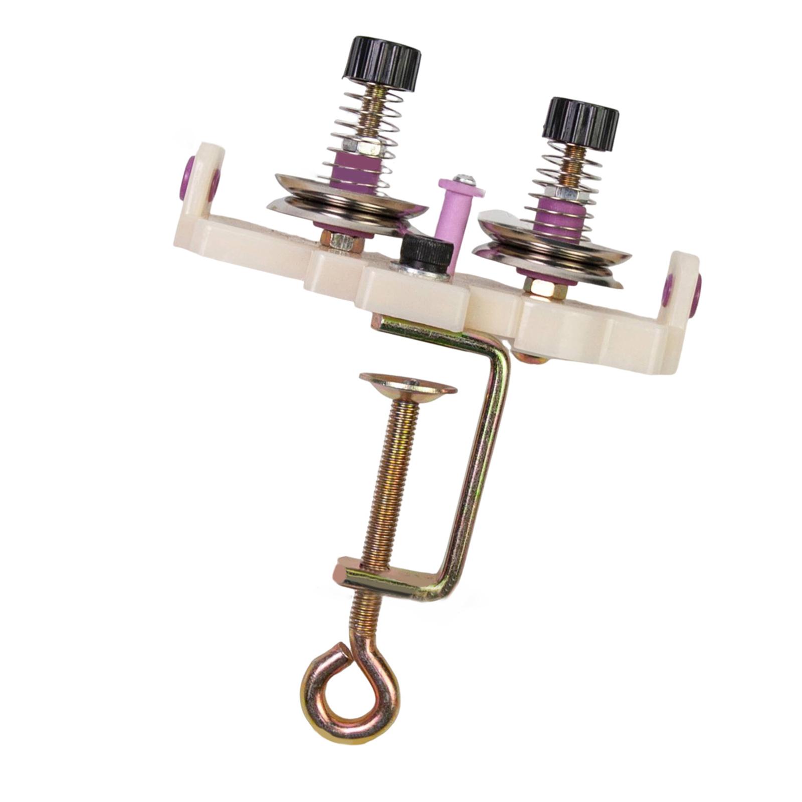 

Руководство по намотке пряжи Ручная моталка для пряжи Аксессуары Двойная головка Направитель нити для вязания крючком, вязания спицами, ткачества