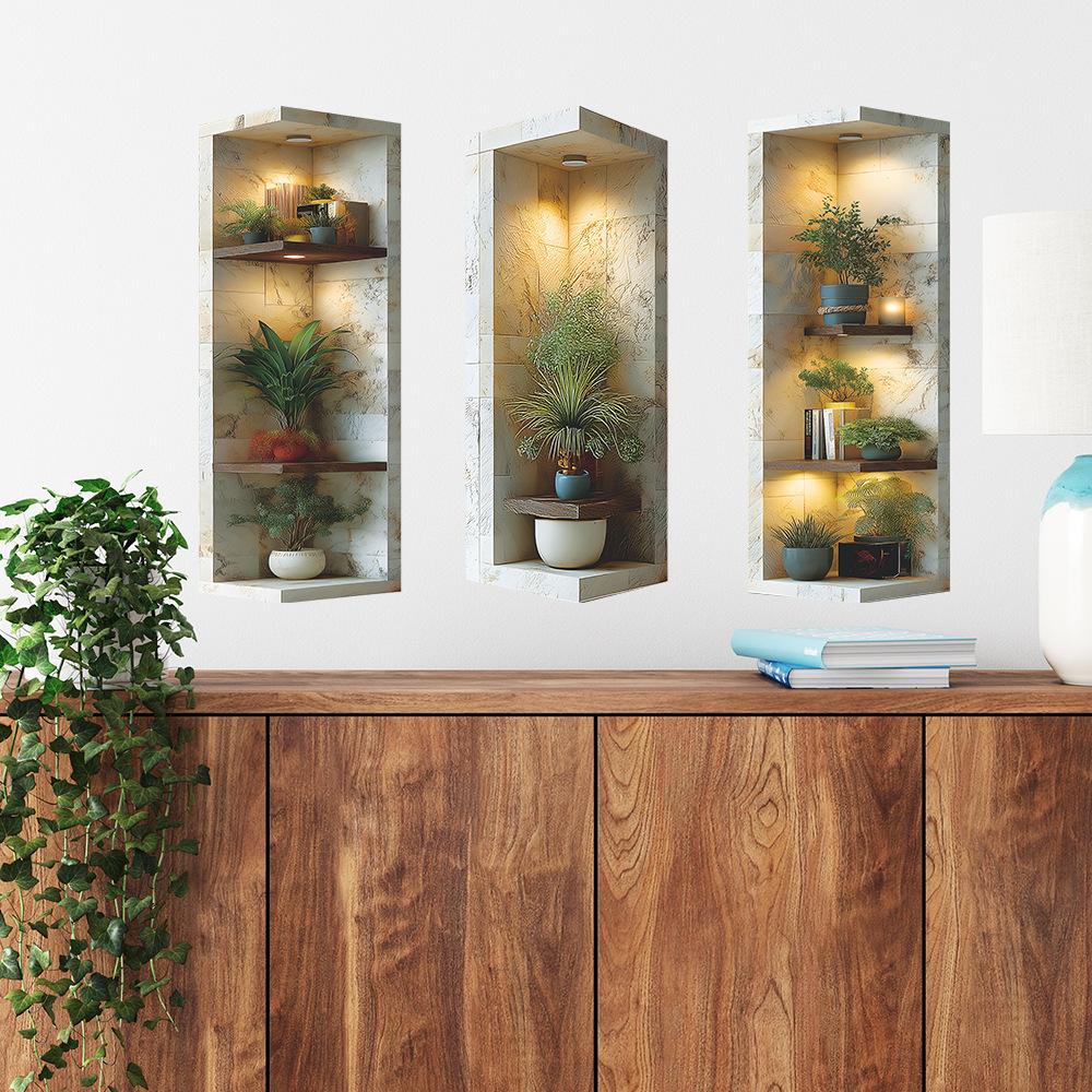 Dekorative Aufkleber für die Wände des Arbeitszimmers, des Wohnzimmers und des Zuhauses in der kreativen Nische