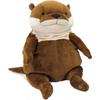 Shinada Global Mochi Series Brown Plush Otter Toy 22x22x30cm Animal MOKW-0350B