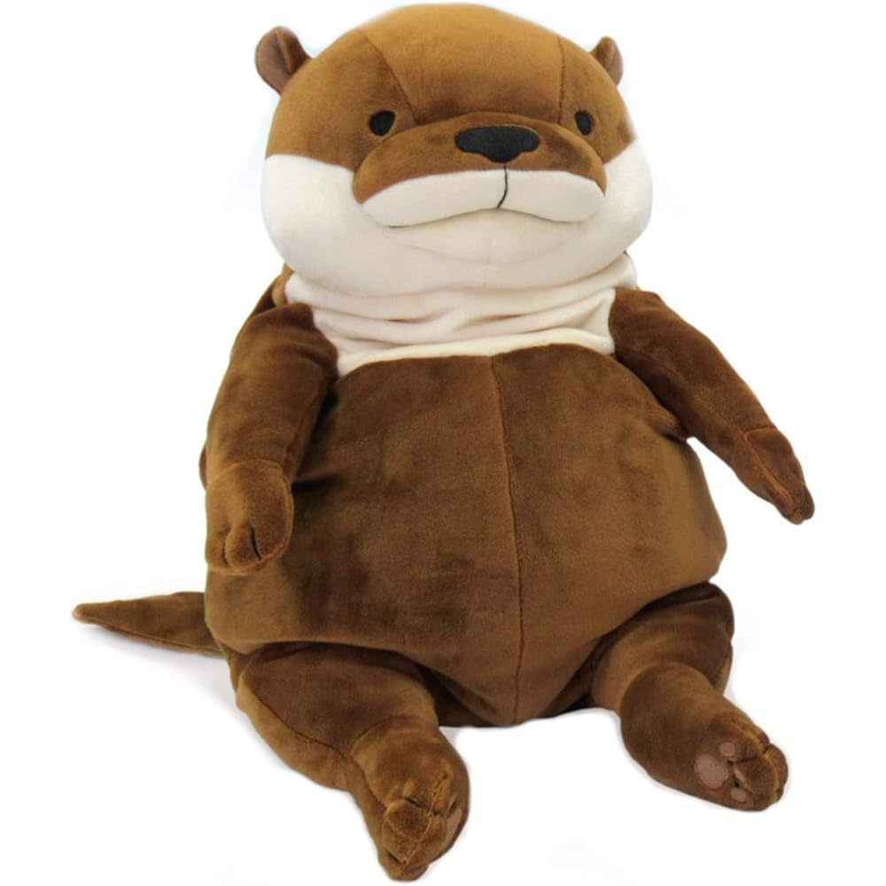 

Shinada Global Mochi Series Brown Plush Otter Toy 22x22x30cm Animal MOKW-0350B
