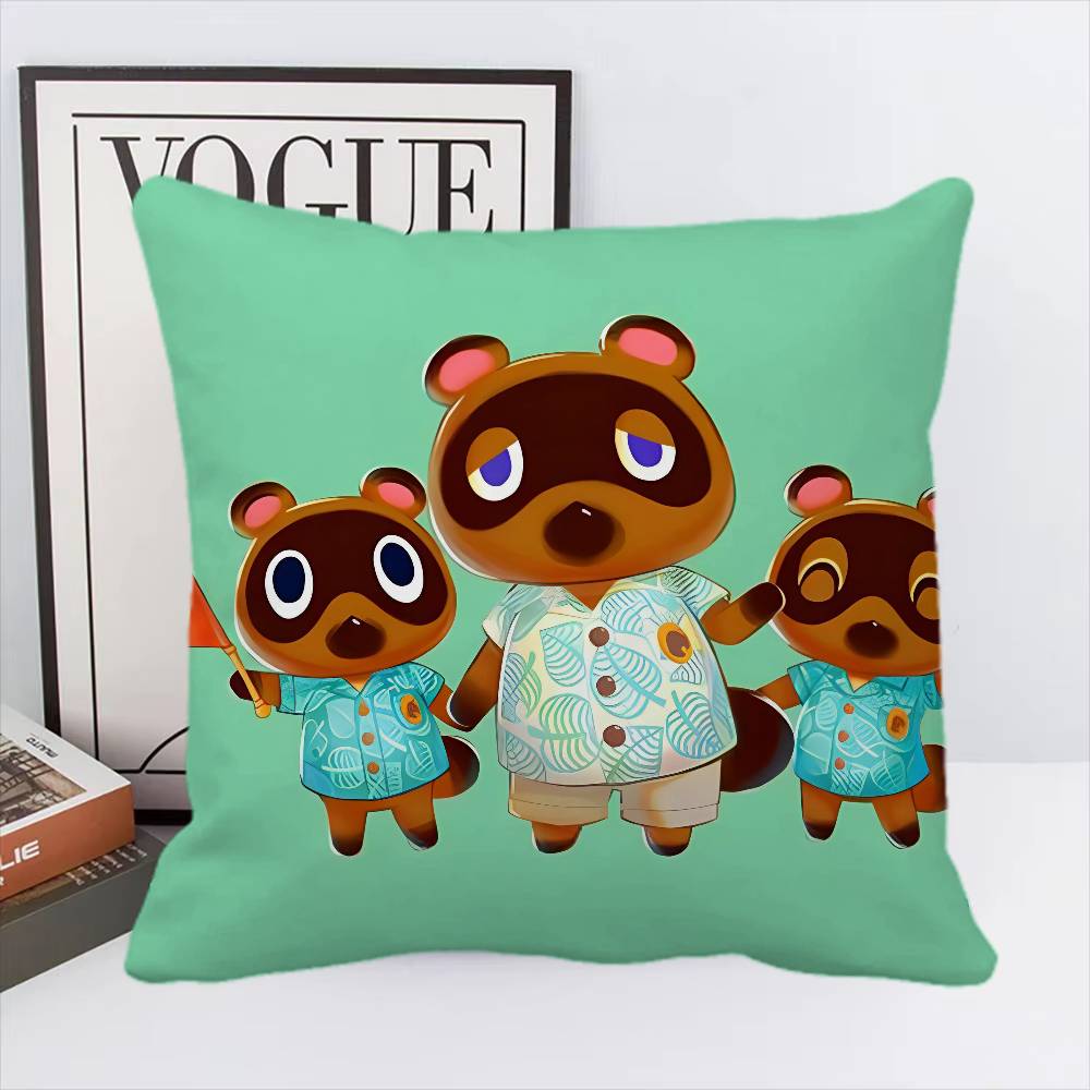 Game A-Animal C-Crossings Pillow Case Square Pillow Bedroom Sofa Leisure Comfort Cushion Home Decoration