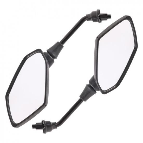 Pair 10mm Universual 78"  Motorcycle Side Mirror ATV Scooter E-Bike Rearview