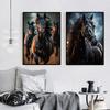 Handsome Horse Wild Animal Poster Horses Portrait Photography Canvas Painting Modern Wall Art  for Living Room Home Decor Mural