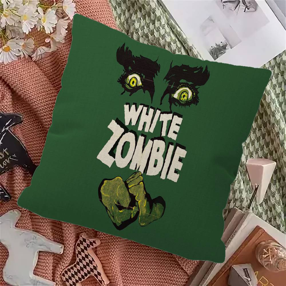 

Heavy Rock Band-W-White Zombies Pillow Cover for Bedroom Room and Living Room Sofa Decorative Cushion Cover 12x12Inch