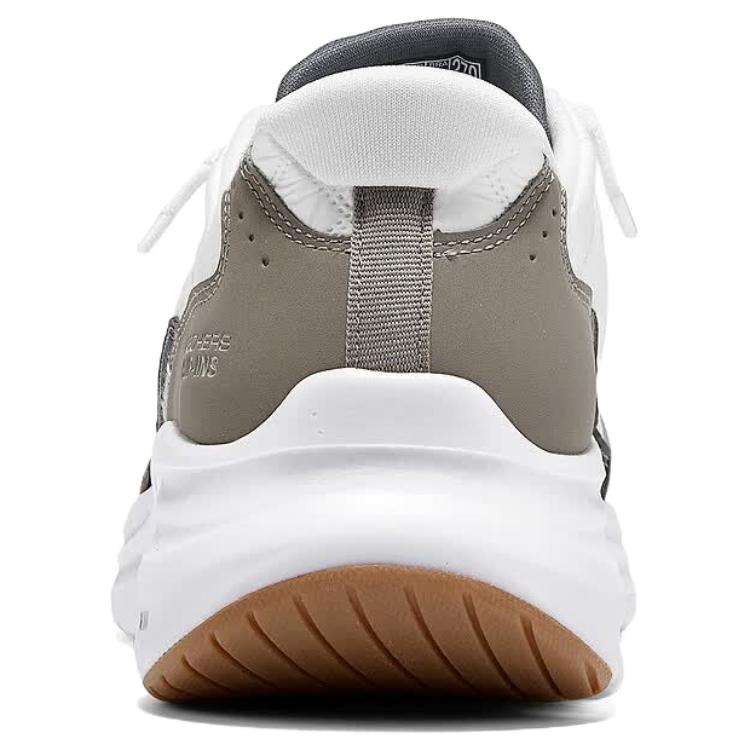 Skechers Slip-Ins Fabric Synthetic Leather Cloud Feel Shoes Wide Fit Comfortable Versatile Support Low Top Casual Shoes Men sneaker 232619W-WTP
