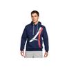Nike Standaard Dri-Fit Paris Saint-Germain Lichtgewicht Comfortabele Hoodie Heren hoodies Middernachtblauw FQ3218-410