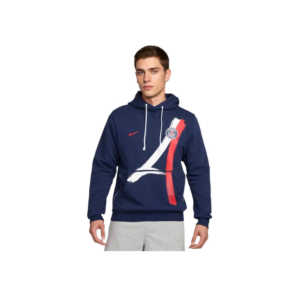 Nike Standaard Dri-Fit Paris Saint-Germain Lichtgewicht Comfortabele Hoodie Heren hoodies Middernachtblauw FQ3218-410