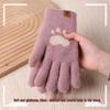 Bear Paw Women's Touchscreen Cycling Gloves - Cute, Warm, Autumn/Winter