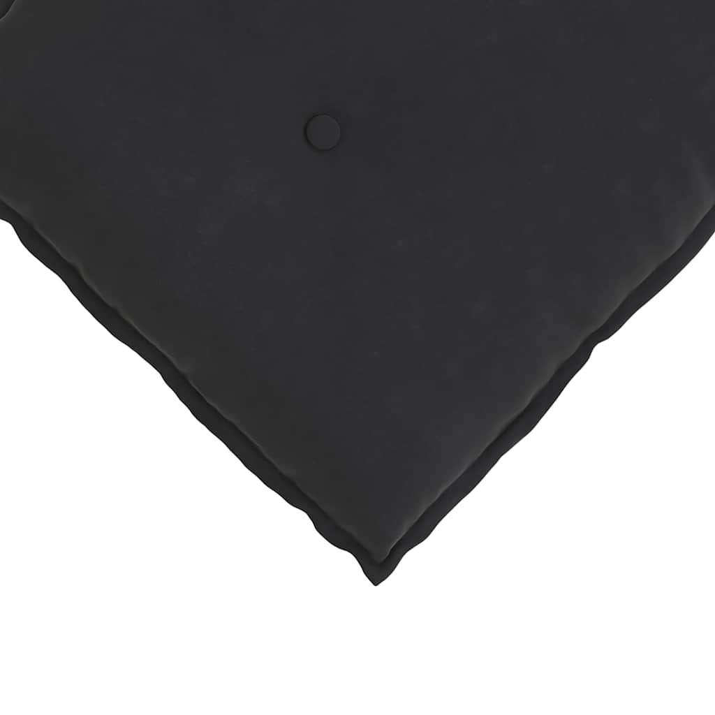 Back Pillow Black 180 x 50 cm Cord Fabric