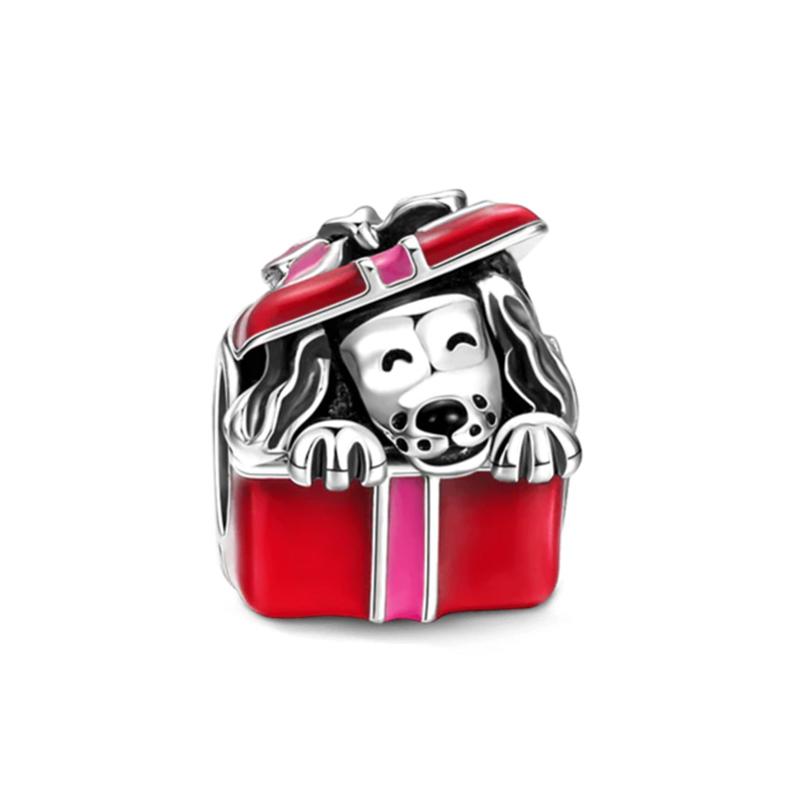 High Quality New Fit Original Copper Santa Claus Elk Snowman Charms Pendants For Christmas Jewelry Making Gift