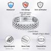15MM Chunky Watch Band Bracelets for Men,19CM Magnetic Stainless Steel Links Wristband,Stylish Jewelry Gifts for Dad Husband Son