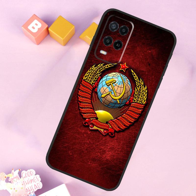 Vintage USSR CCCP Case For Oppo A6 A5 Pro A15 A16 A76 A96 A17 A57 A98 A58 A78 A18 A38 A54 A74 A94 A40 A60 A80